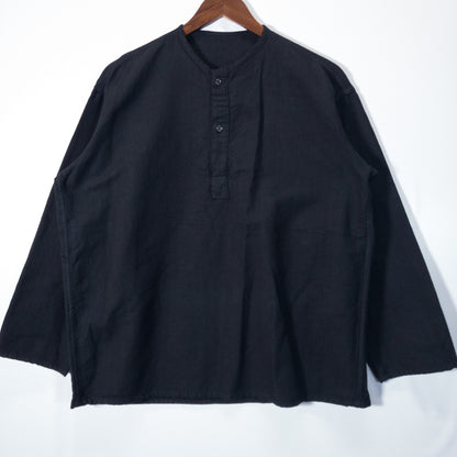 [メンズL] 80年代 長袖シャツ ソ連軍 スリーピングシャツ 黒染め