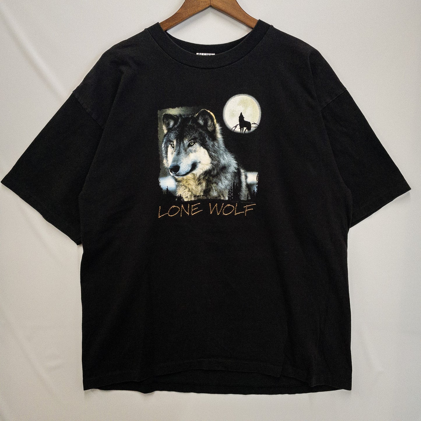 [メンズXL] 90年代 Tシャツ LONE WOLF ローンウルフ アニマル 狼
