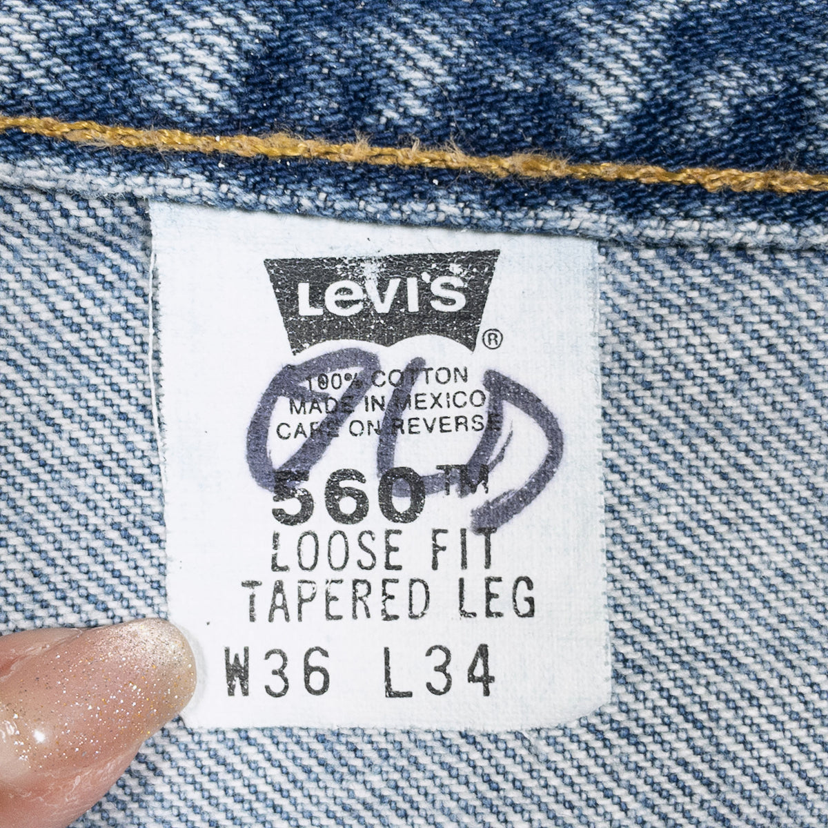 [メンズW35] 00年代 Levi's/リーバイス デニム ジーンズ 560 テーパード ルーズフィット