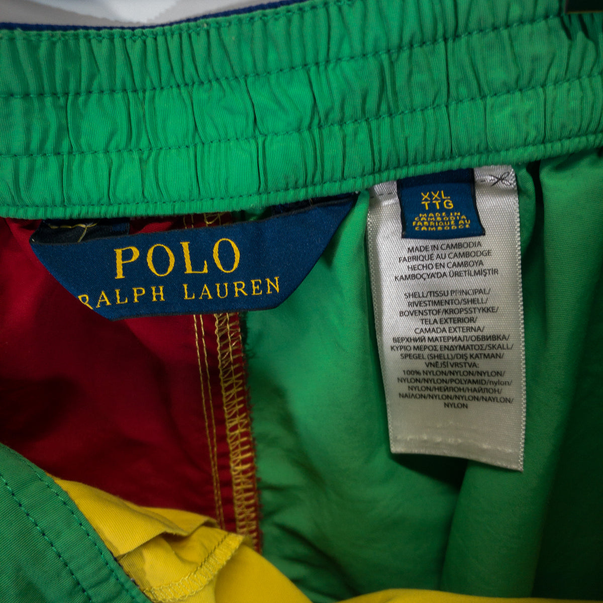 [メンズW36] 00〜10年代 Polo Ralph Lauren/ポロラルフローレン ショートパンツ・ハーフパンツ ナイロンショーツ マルチカラー