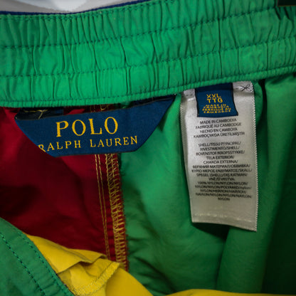 [メンズW36] 00〜10年代 Polo Ralph Lauren/ポロラルフローレン ショートパンツ・ハーフパンツ ナイロンショーツ マルチカラー