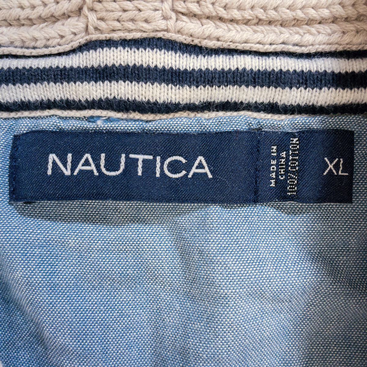 [メンズXXL] 00年代 Nautica/ノーティカ ニット セーター コットンニット カーディガン