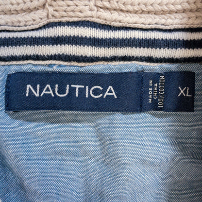 [メンズXXL] 00年代 Nautica/ノーティカ ニット セーター コットンニット カーディガン