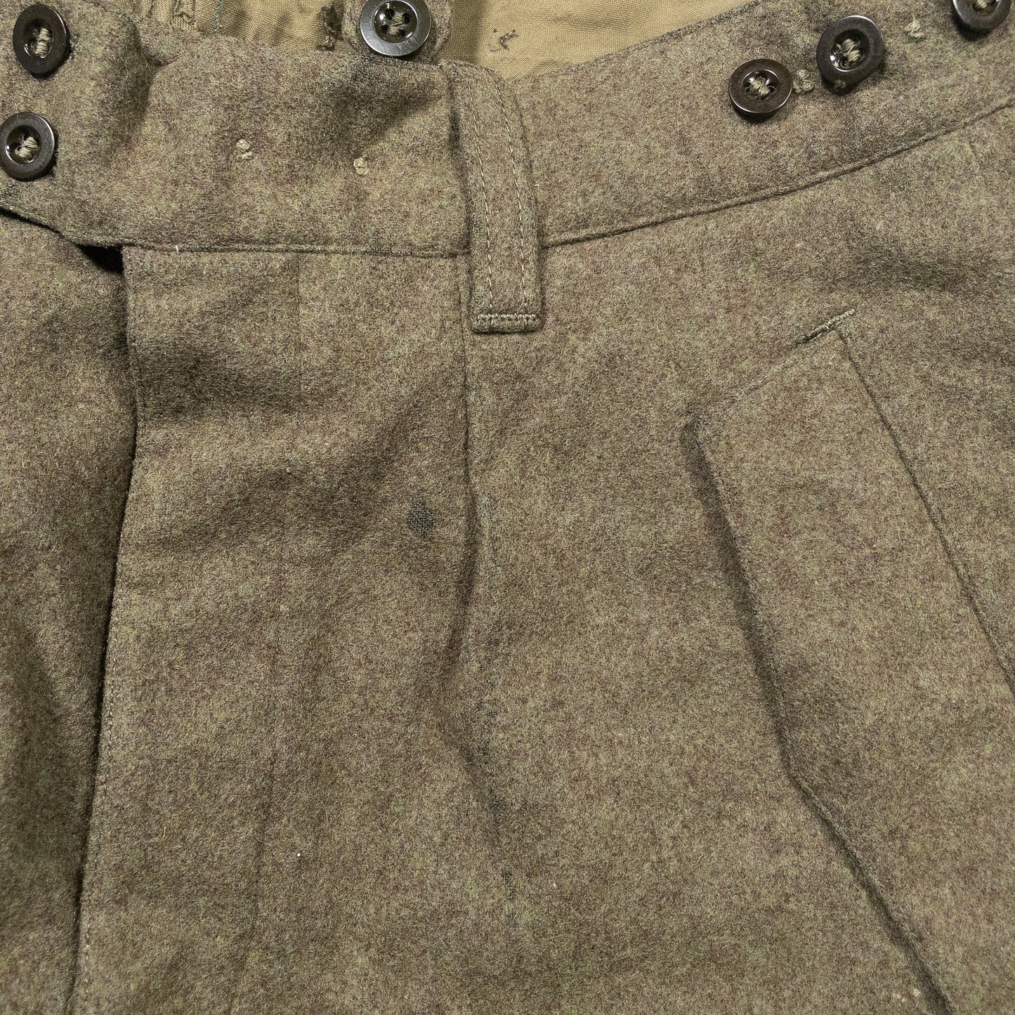[メンズW30] 60年代 西ドイツ軍 ウールカーゴパンツ