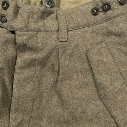 [メンズW30] 60年代 西ドイツ軍 ウールカーゴパンツ