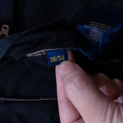 [メンズW36] 00年代 Polo Ralph Lauren/ポロラルフローレン チノパン 黒染め