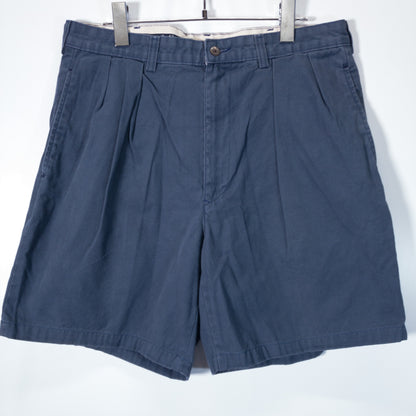 [メンズW33] 90〜00年代 Ralph Lauren/ラルフローレン ショートパンツ チノショーツ ツータック POLO U.S.A.ロゴパッチ