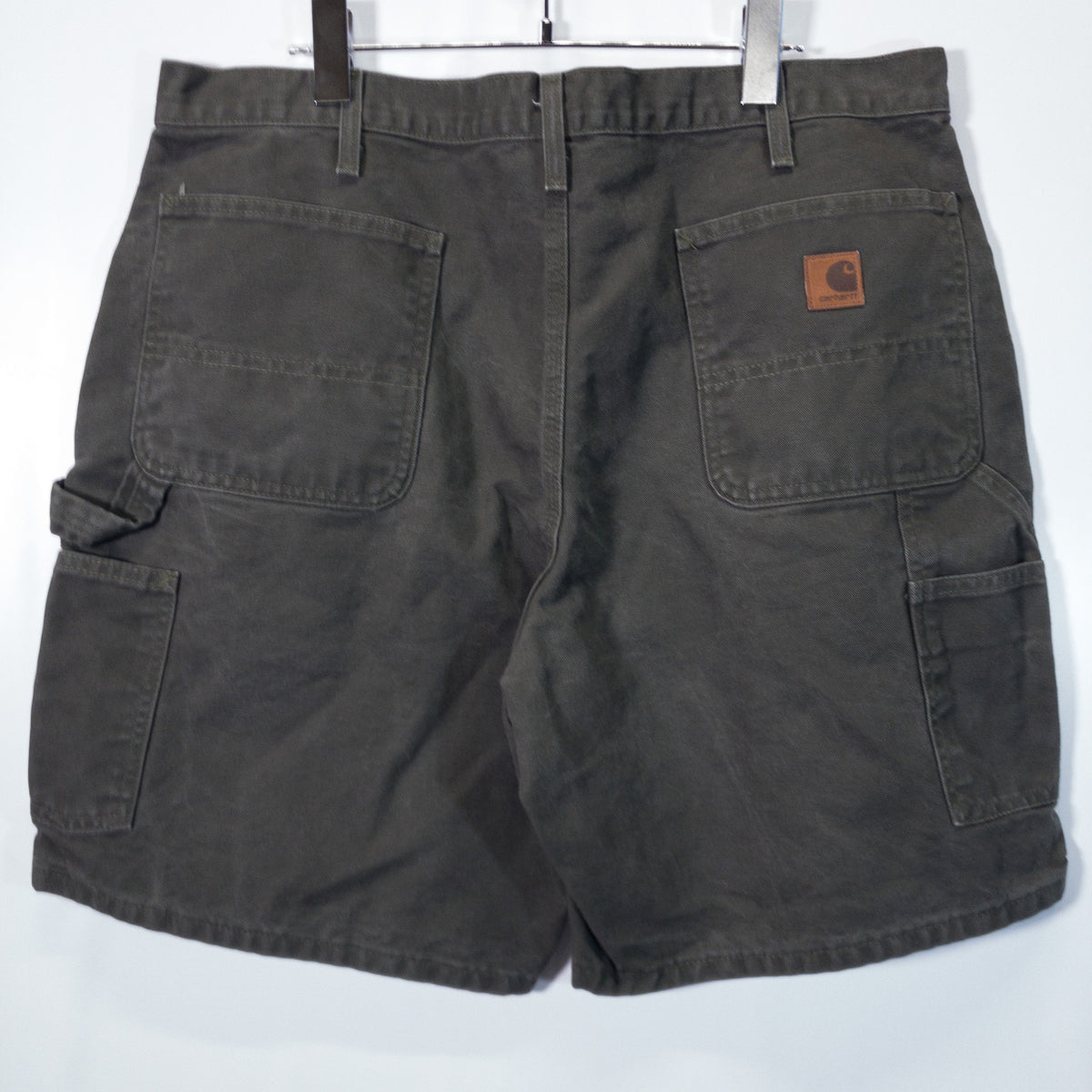 [メンズW37] 90〜00年代 Carhartt/カーハート ショートパンツ ペインターショーツ ダック地 ロゴ