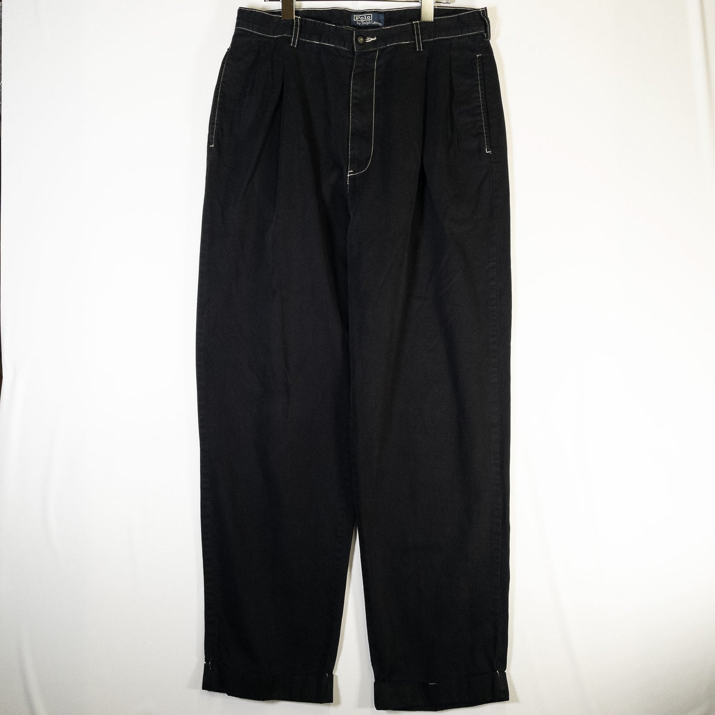 [メンズW31] 90〜00年代 Polo by Ralph Lauren/ポロバイラルフローレン チノパン 黒染め