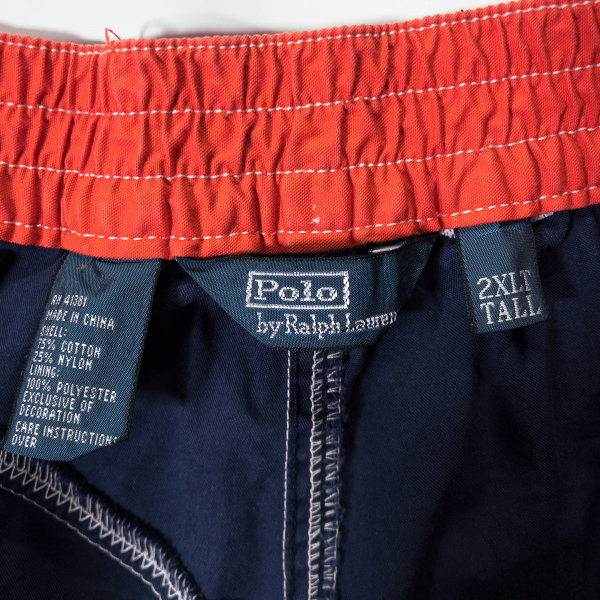 [メンズW39] 00〜10年代 Polo Ralph Lauren/ポロラルフローレン ショートパンツ スイムショーツ 刺繍ロゴ ポケット