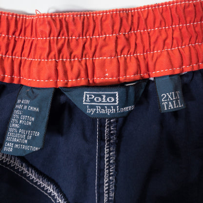 [メンズW39] 00〜10年代 Polo Ralph Lauren/ポロラルフローレン ショートパンツ スイムショーツ 刺繍ロゴ ポケット