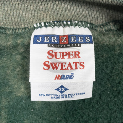 [メンズXXL] 90〜00年代 JERZEES/ジャージーズ スウェット トレーナー SUPER SWEATS Monmouth County USA製 タイダイ染め