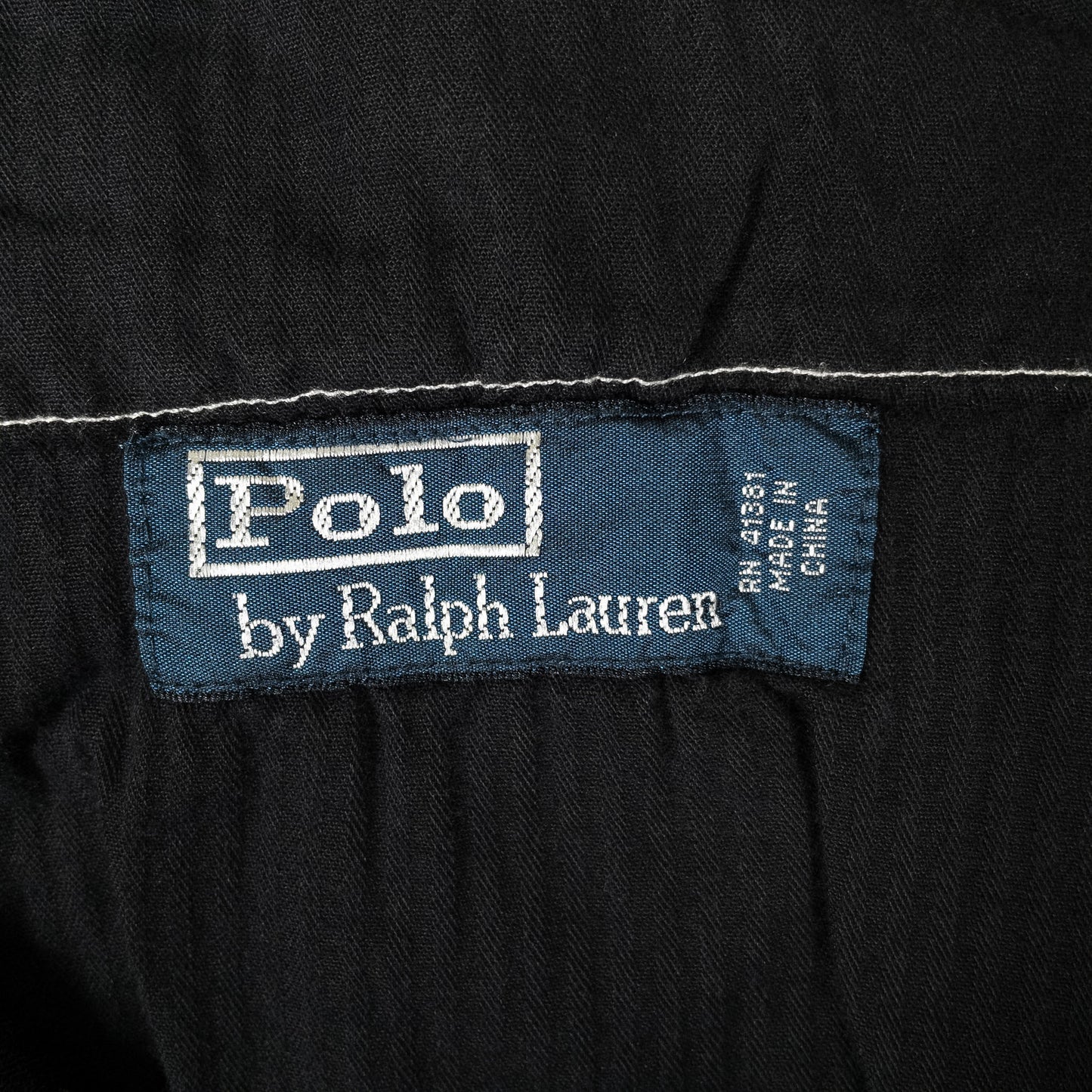 [メンズW33] 90年代 Polo by Ralph Lauren/ポロバイラルフローレン スラックス リネン シルク 黒染め