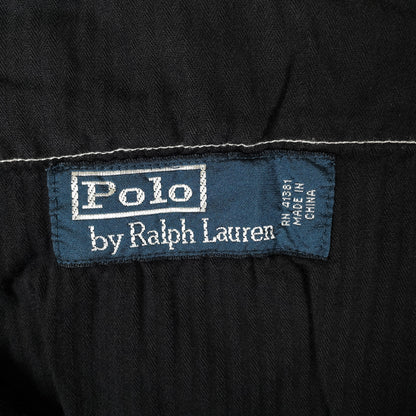 [メンズW33] 90年代 Polo by Ralph Lauren/ポロバイラルフローレン スラックス リネン シルク 黒染め