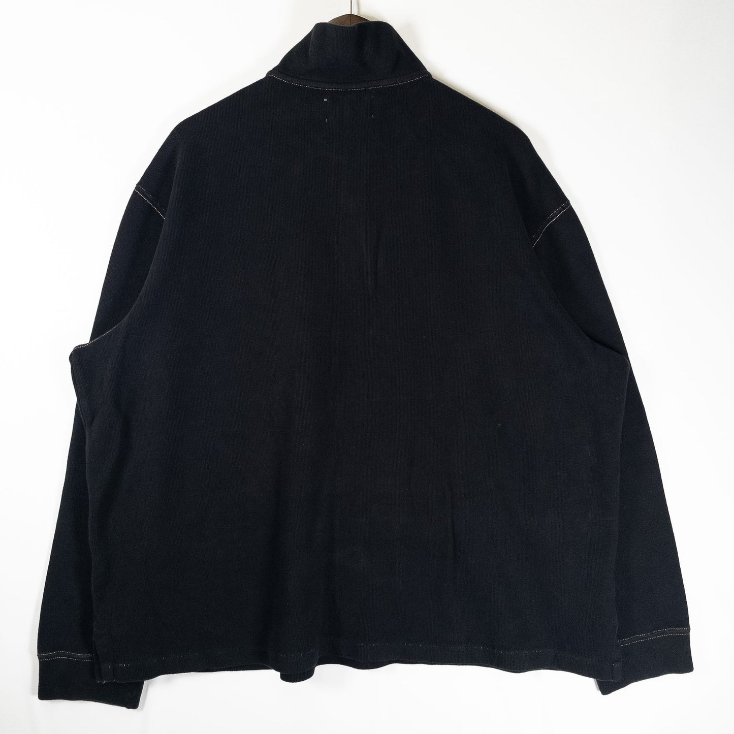 [メンズXXL] 90年代 Polo by Ralph Lauren/ポロバイラルフローレン ニット・セーター ハーフジップ 黒染め