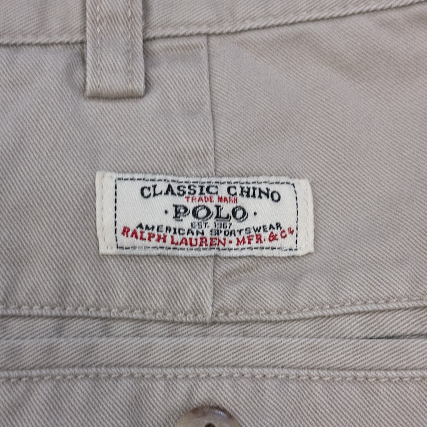 チノショーツ W38 ベージュ タック入り Polo By Ralph Lauren/ポロラルフローレン