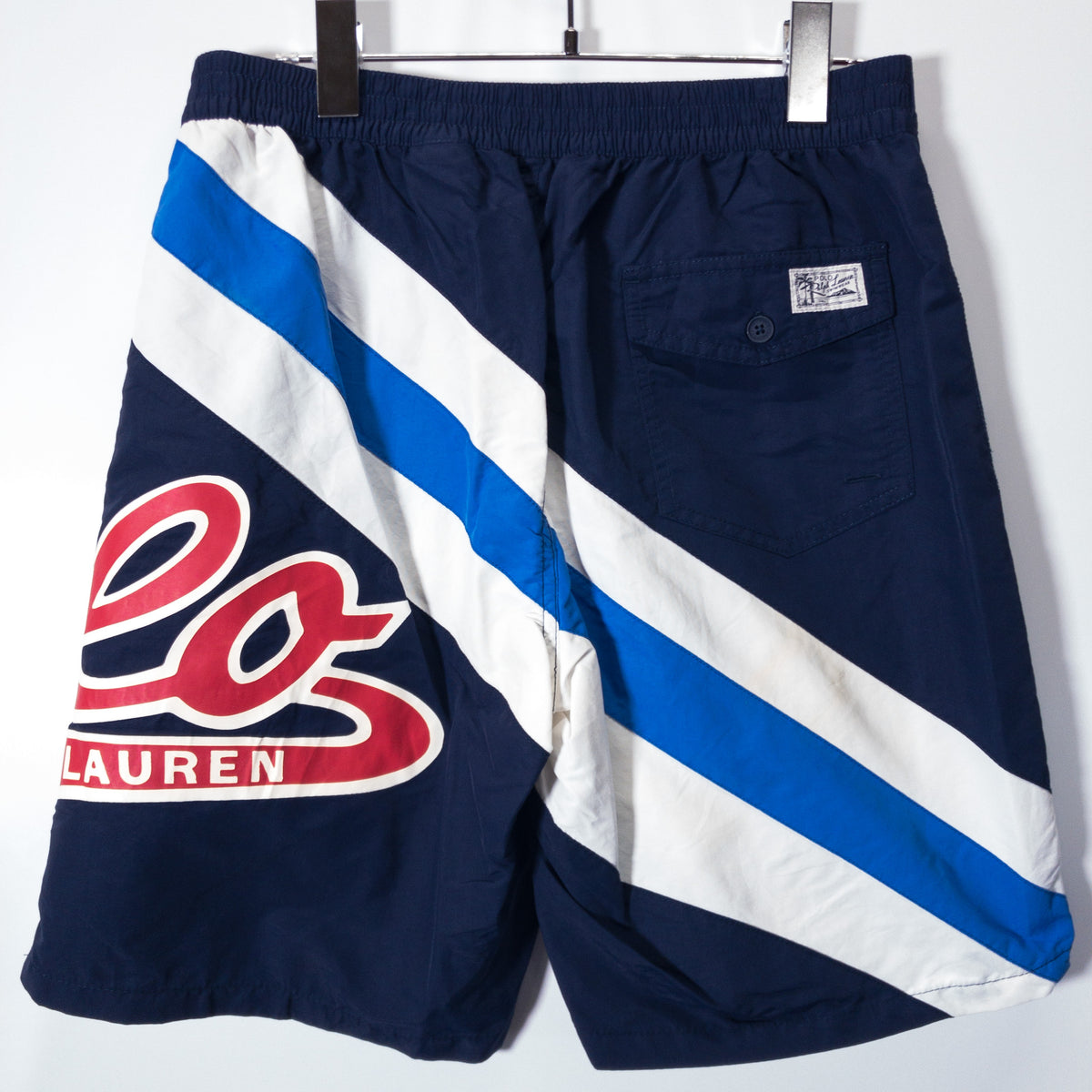 [メンズW30] 00〜10年代 Polo Ralph Lauren/ポロラルフローレン ショートパンツ ナイロンショーツ ロゴプリント
