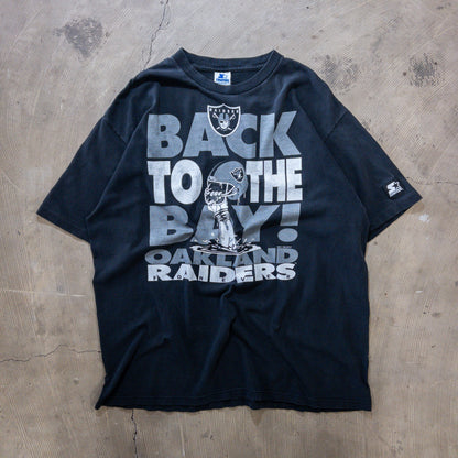 [メンズXL] 90年代 STARTER/スターター Tシャツ NFL RAIDERS