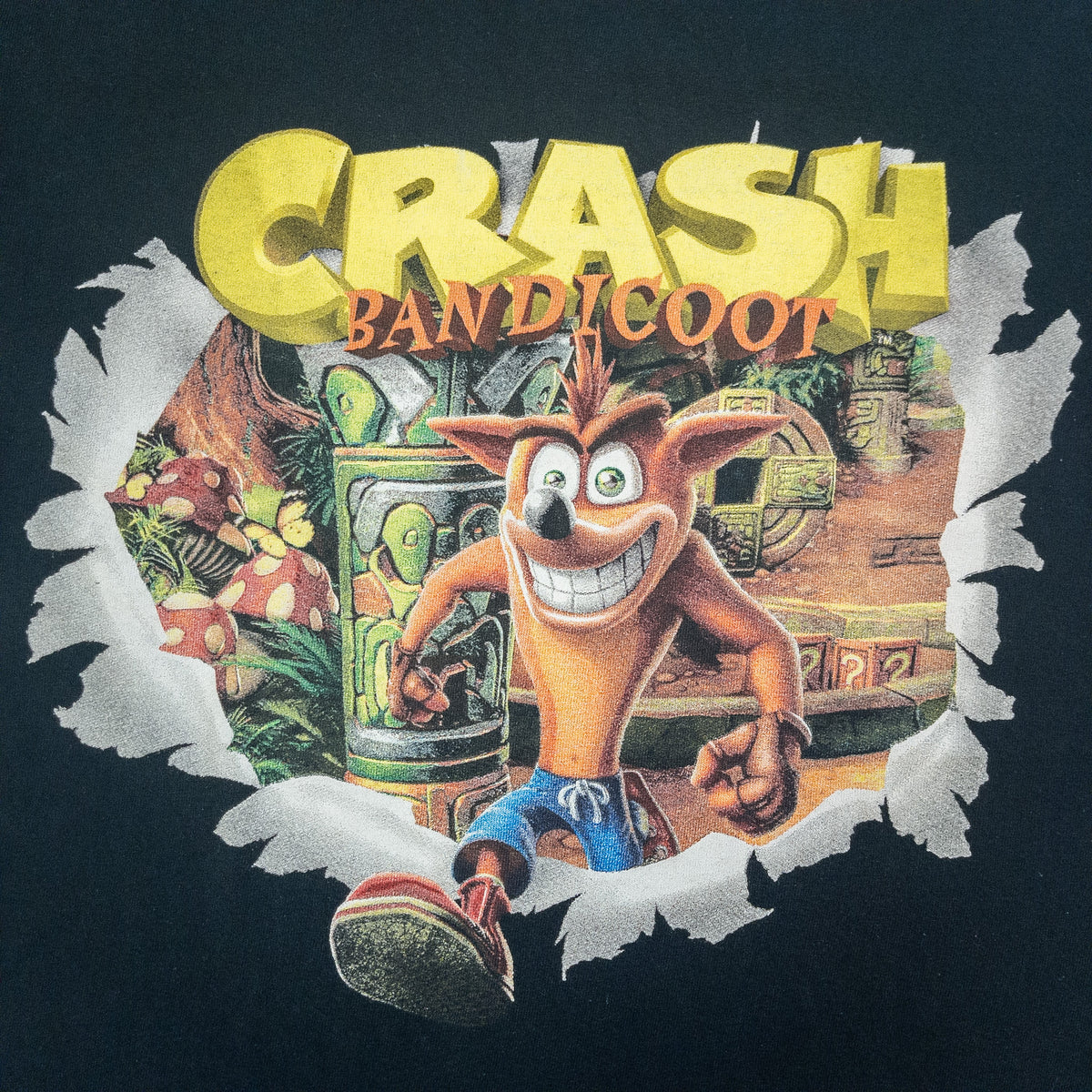 [メンズXS] 00年代 CRASH BANDICOOT Tシャツ ゲームT