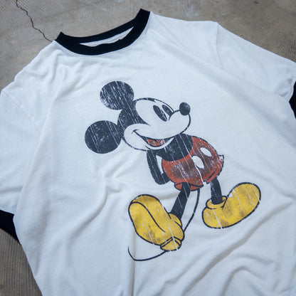 [メンズL] Disney/ディズニー Tシャツ ディズニー ミッキーマウス キャラT