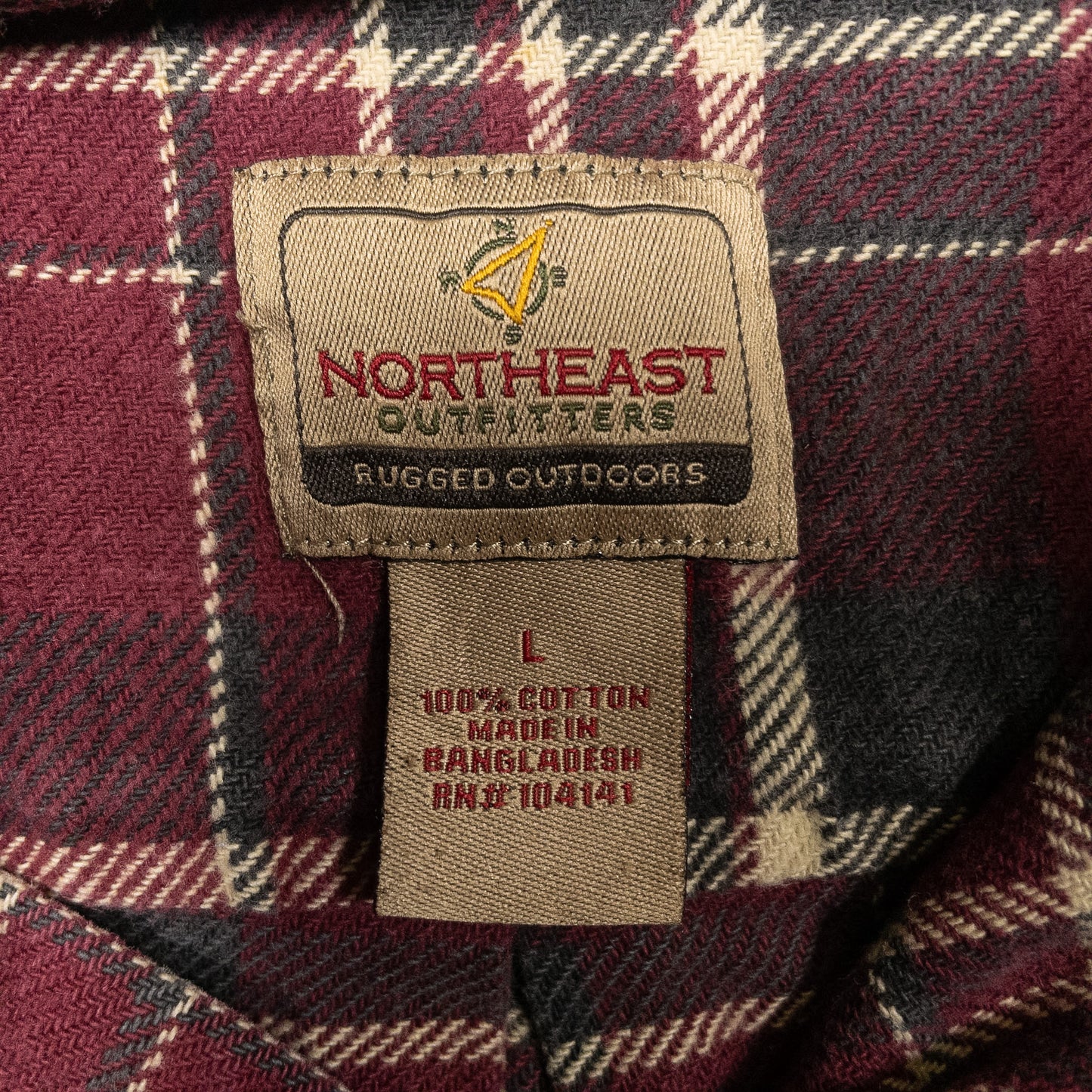 [メンズXL] 90年代 NORTHEAST ネルシャツ ヘビーネルシャツ