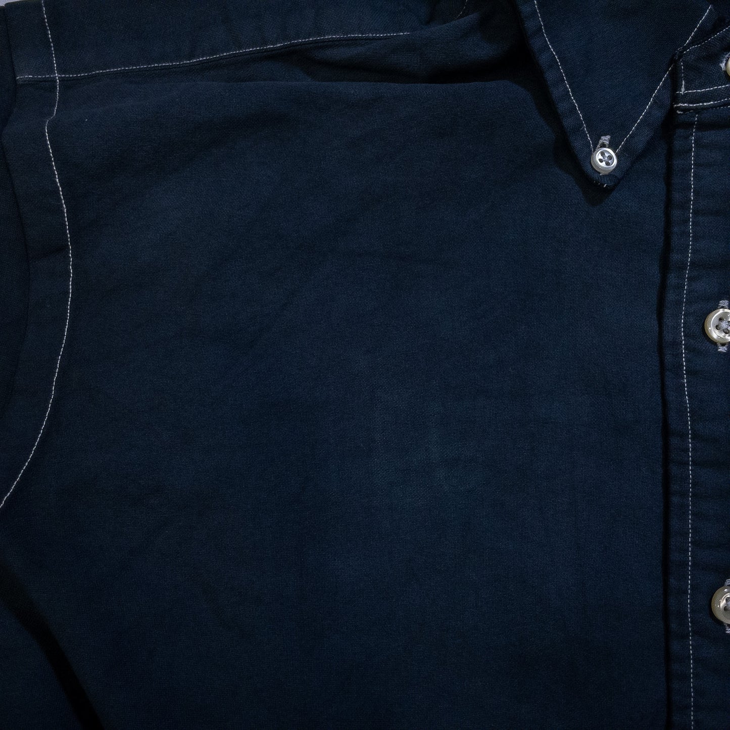 [メンズXL] 00年代 Ralph Lauren/ラルフローレン 長袖シャツ 黒染め