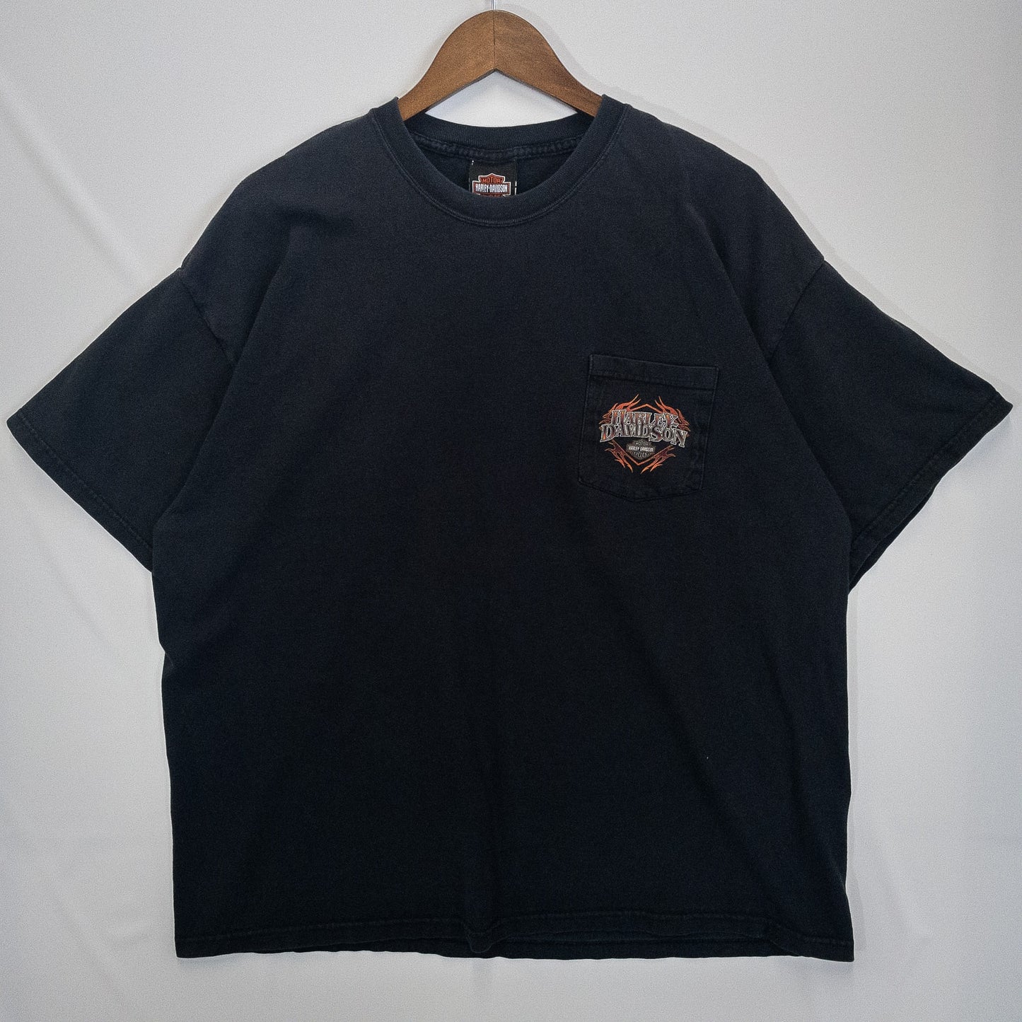 [メンズXL] 00〜10年代 Harley-Davidson/ハーレーダビッドソン Tシャツ ポケットロゴプリント