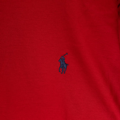 [メンズL] 90〜00年代 Polo by Ralph Lauren/ポロバイラルフローレン スウェット トレーナー ハーフジップ 薄手