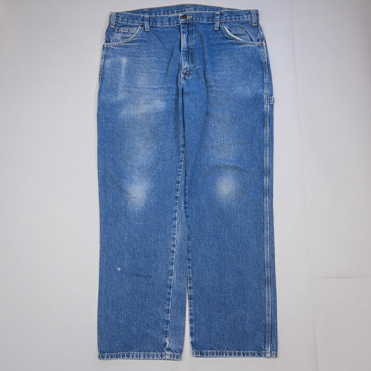 [メンズW39] 00年代 Dickies/ディッキーズ デニム ジーンズ ペインターパンツ オーバーサイズ