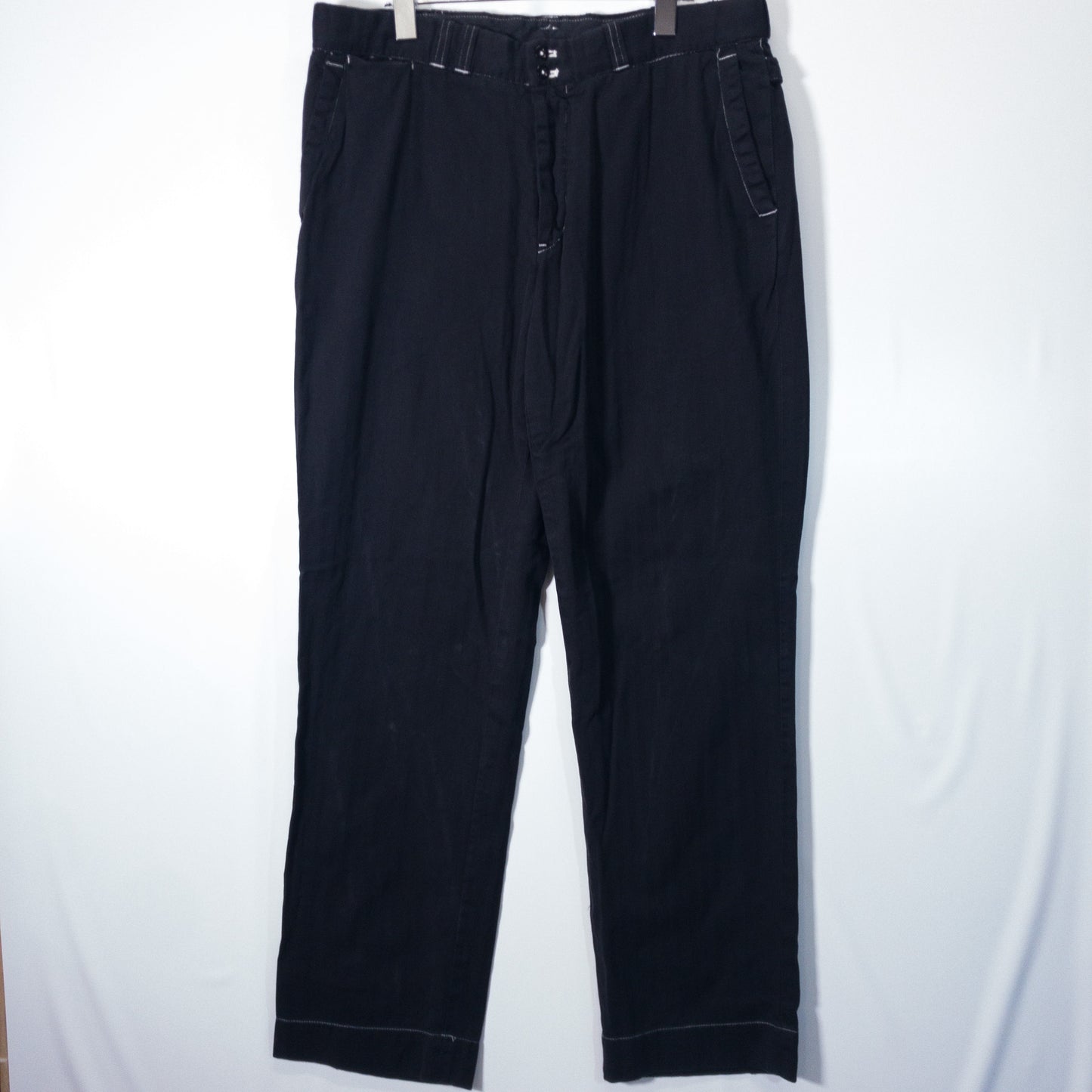 [メンズW35] 00〜10年代 Polo Ralph Lauren/ポロラルフローレン チノパン ボタンフライ 黒染め