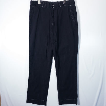 [メンズW35] 00〜10年代 Polo Ralph Lauren/ポロラルフローレン チノパン ボタンフライ 黒染め