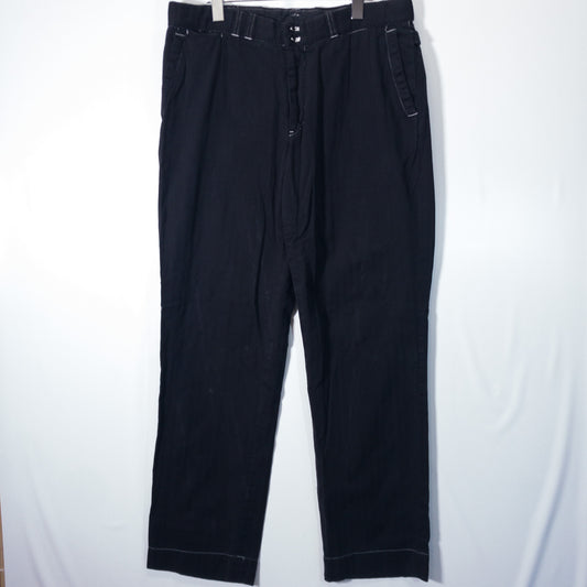 [メンズW35] 00〜10年代 Polo Ralph Lauren/ポロラルフローレン チノパン ボタンフライ 黒染め