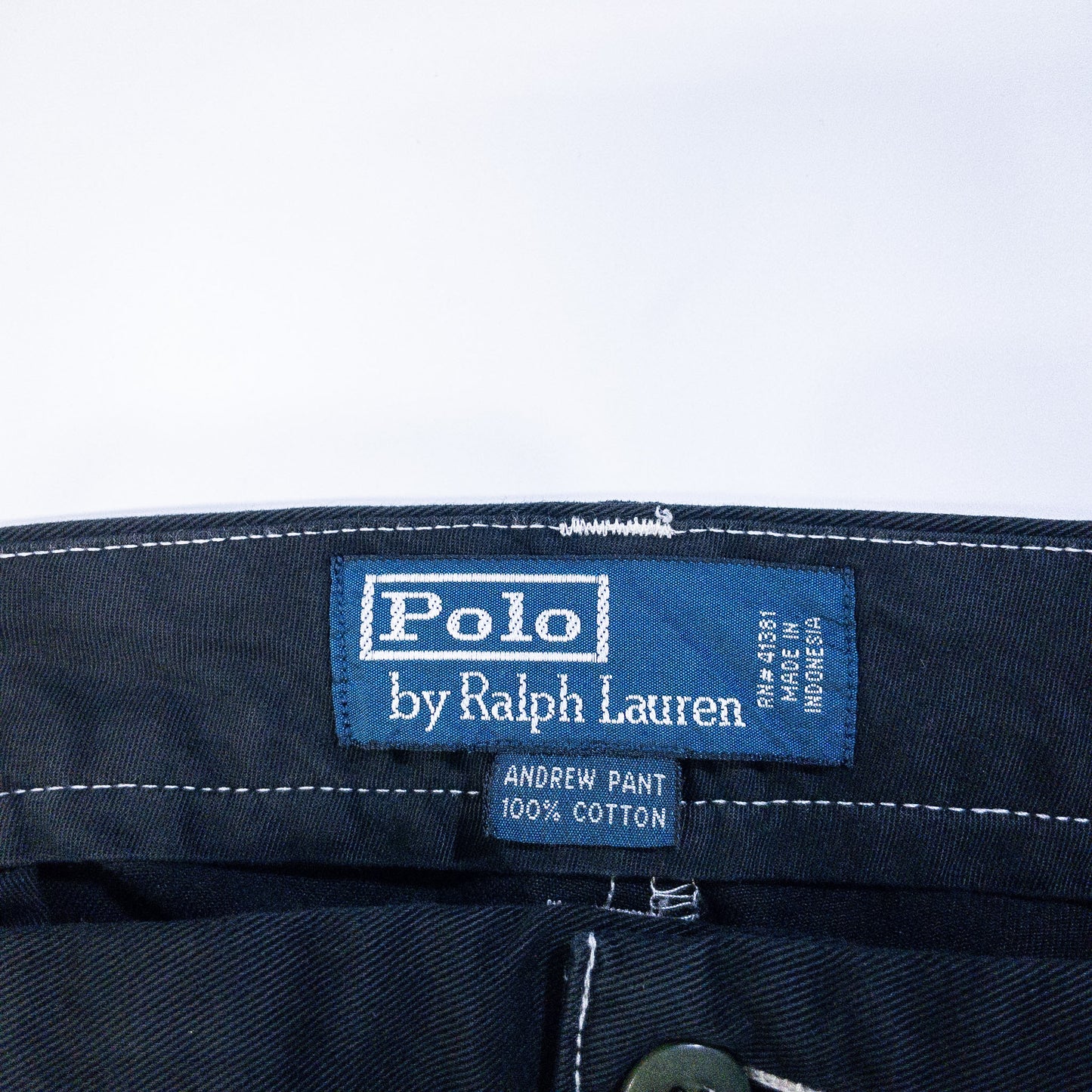 [メンズW33] 90〜00年代 Polo by Ralph Lauren/ポロバイラルフローレン チノパン ANDREW PANT 黒染め