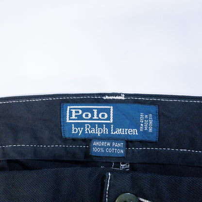 [メンズW33] 90〜00年代 Polo by Ralph Lauren/ポロバイラルフローレン チノパン ANDREW PANT 黒染め