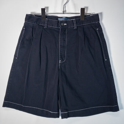 [メンズW29] 90〜00年代 Polo by Ralph Lauren/ポロバイラルフローレン ショートパンツ TYLER SHORT 黒染め