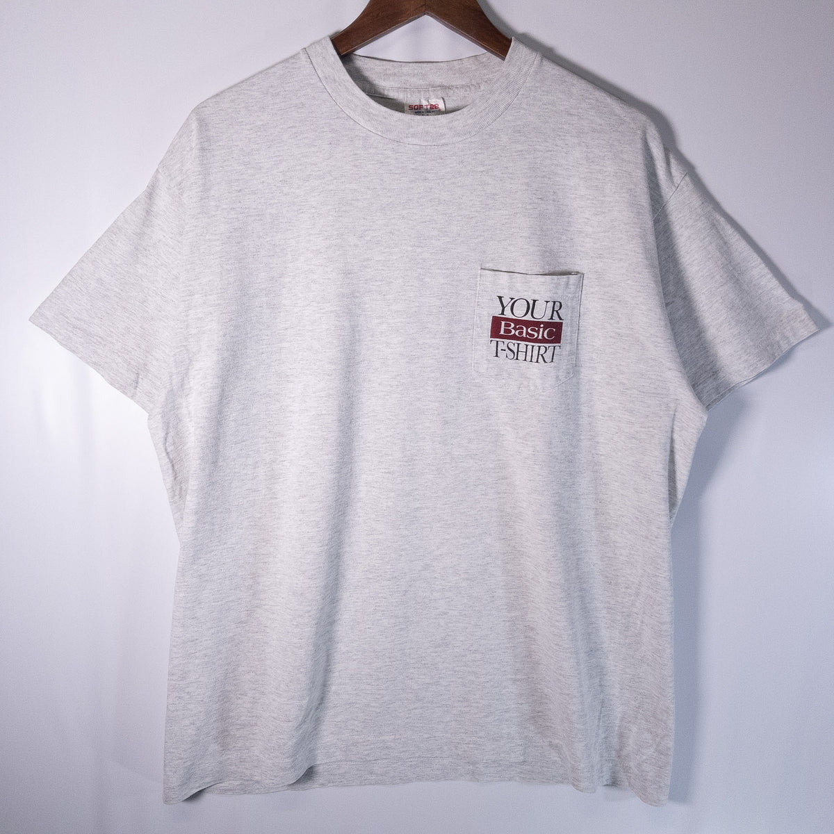 [メンズM] 90年代 SOFTEE by Tee Jays Tシャツ YOUR BASIC T-SHIRT ポケットT