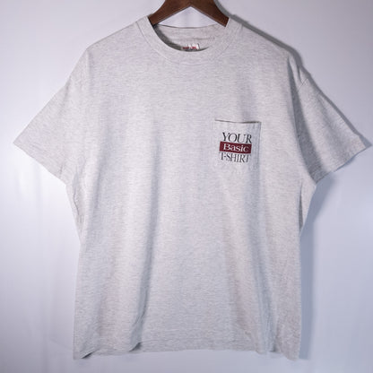 [メンズM] 90年代 SOFTEE by Tee Jays Tシャツ YOUR BASIC T-SHIRT ポケットT