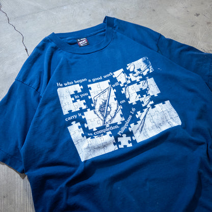 [メンズL] 90年代 Fruit of the Loom/フルーツオブザルーム Tシャツ Markoma Bible Academy アートＴ