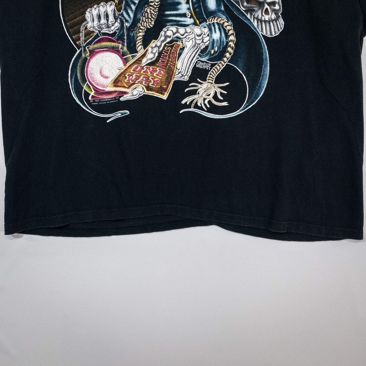 [メンズL] 90年代 The Brockum Group/ザ・ブロッカム・グループ Tシャツ Cinderella シンデレラ バンドプリント バンＴ