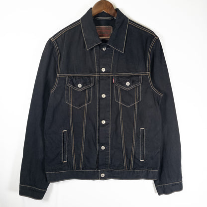[メンズM] 00年代 Levi's/リーバイス Gジャン・デニムジャケット 黒染め