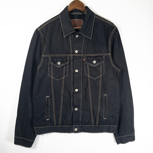 [メンズM] 00年代 Levi's/リーバイス Gジャン・デニムジャケット 黒染め
