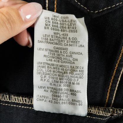 [メンズM] 00年代 Levi's/リーバイス Gジャン・デニムジャケット 黒染め