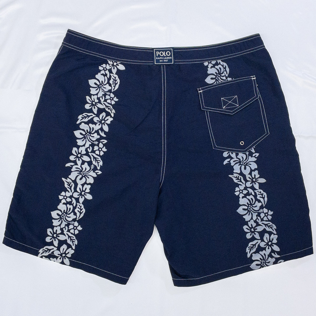 [メンズW34] 90年代 POLO SPORT/ポロスポーツ ショートパンツ・ハーフパンツ ナイロンショーツ ハイビスカス