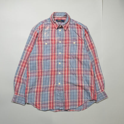 [メンズM] 00年代 Polo Ralph Lauren/ポロラルフローレン ネルシャツ