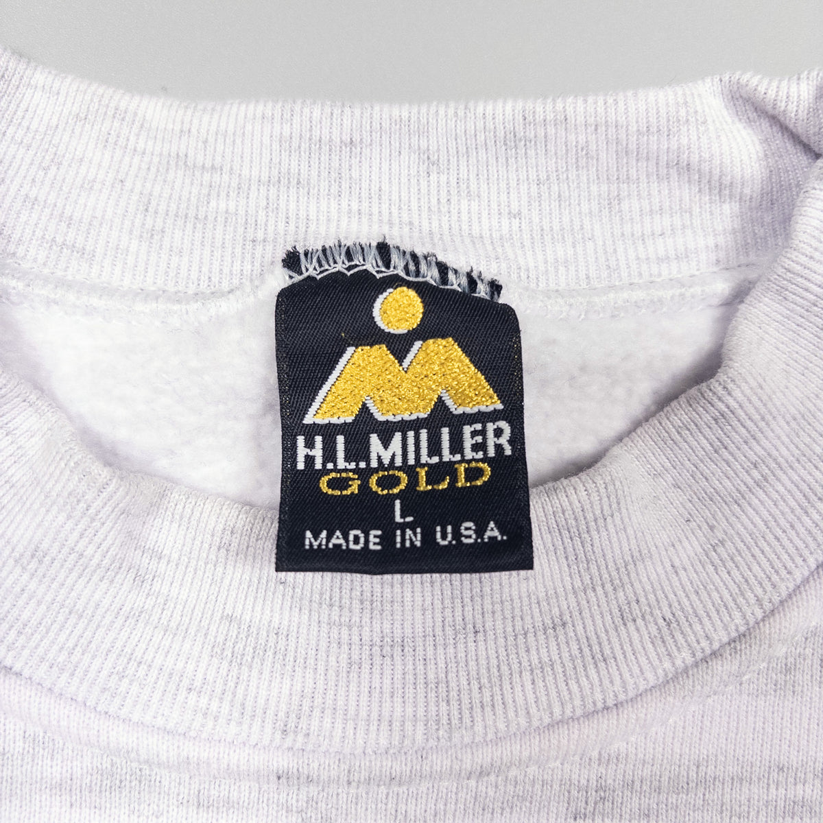 [メンズL] 90年代 H.L.MILLER GOLD/エイチエルミラーゴールド スウェット トレーナー ボーダー オーケストラ USA製