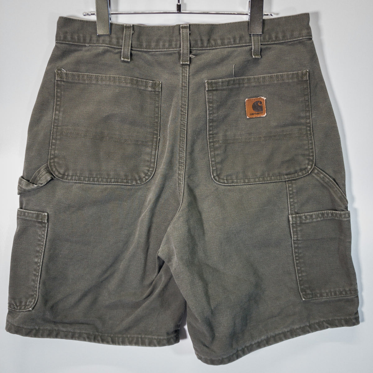 [メンズW31] 00〜10年代 Carhartt/カーハート ショートパンツ ワークショーツ ダック地 ロゴ