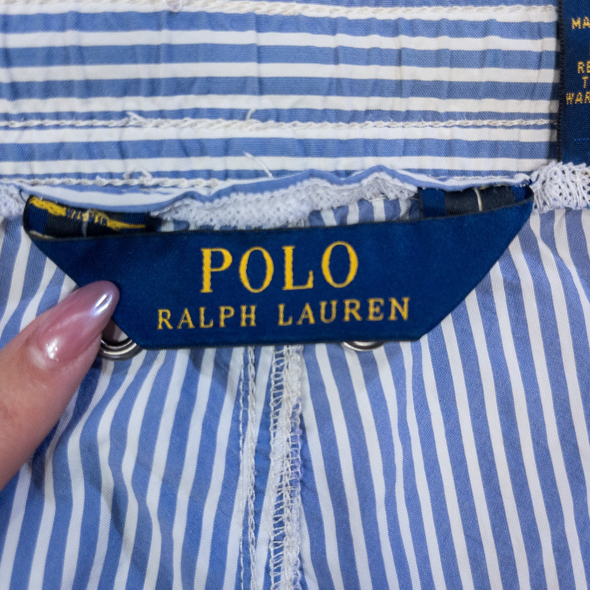 [メンズW41] 00〜10年代 Polo Ralph Lauren/ポロラルフローレン ショートパンツ・ハーフパンツ ショーツ 刺繍ロゴ ストライプ