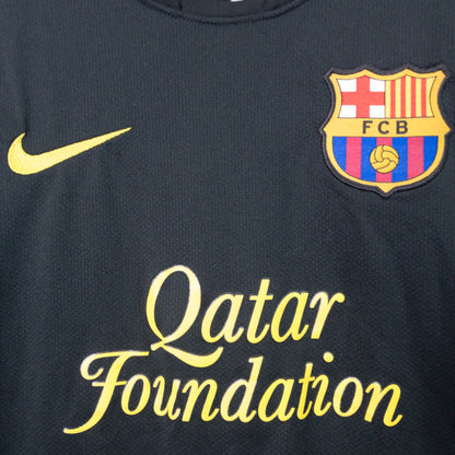 [メンズXS以下] 00年代 Nike/ナイキ 長袖シャツ ゲームシャツ サッカーユニフォーム FCバルセロナ メッシ 長袖