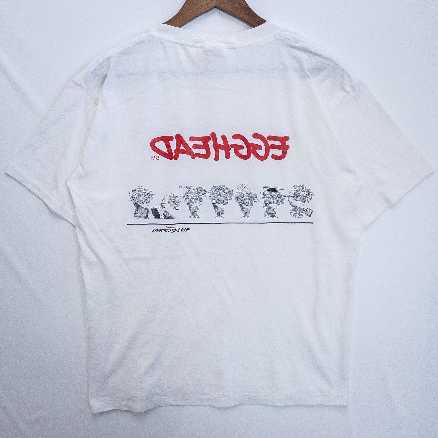 EGGHEAD エッグヘッド Tシャツ XL ホワイト キャラクタープリント National 50-50/ナショナル 50-50
