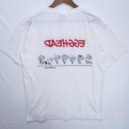 EGGHEAD エッグヘッド Tシャツ XL ホワイト キャラクタープリント National 50-50/ナショナル 50-50